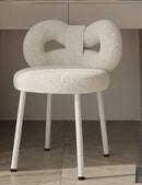 Brown Modern Vanity Set With Butterfly Chair