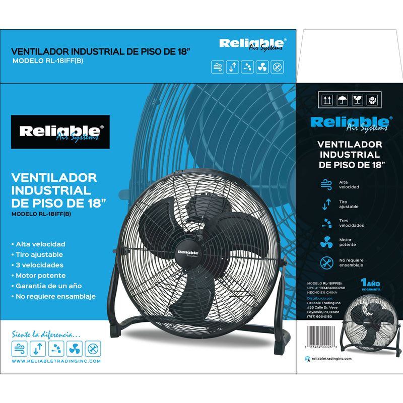 18" Industrial Floor Fan
