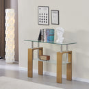 Modern Double Layer Glass Console