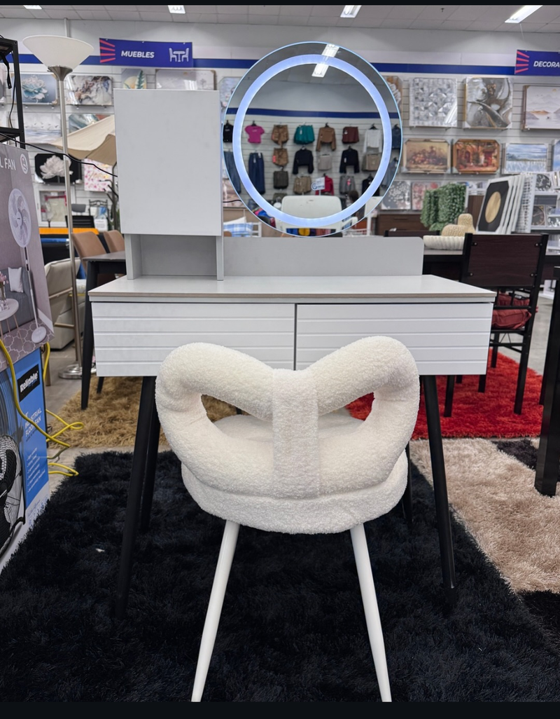 Modern Vanity With Butterfly Chair
