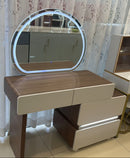 Brown Modern Vanity Set With Butterfly Chair