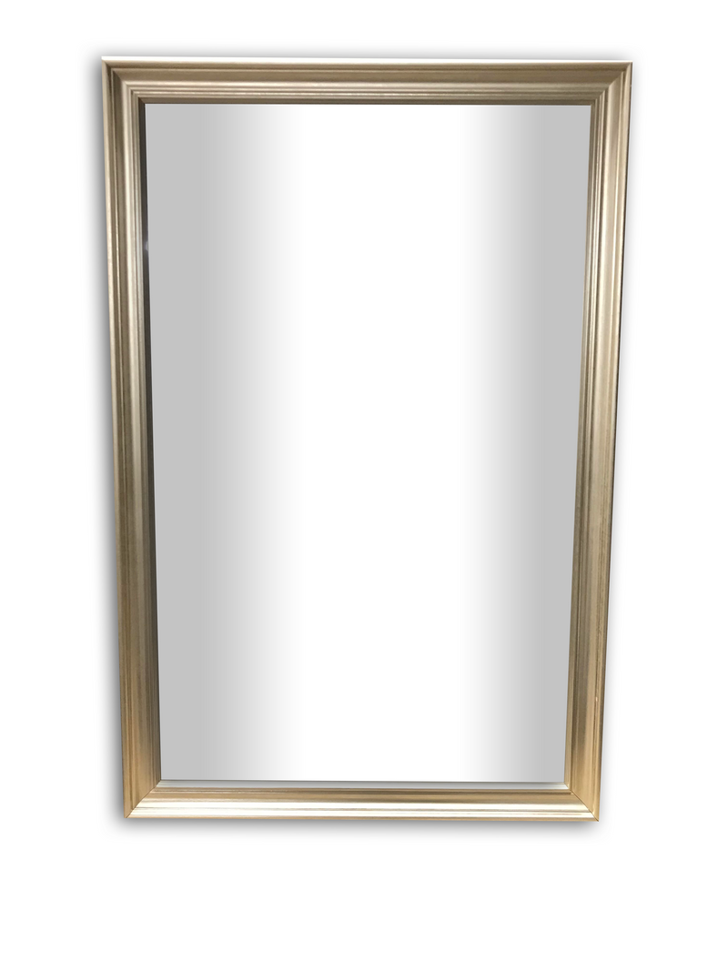 Silver Long Beveled Mirror