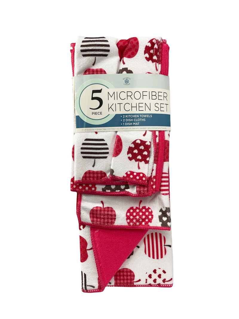 5pc Microfiber Kitchen Set