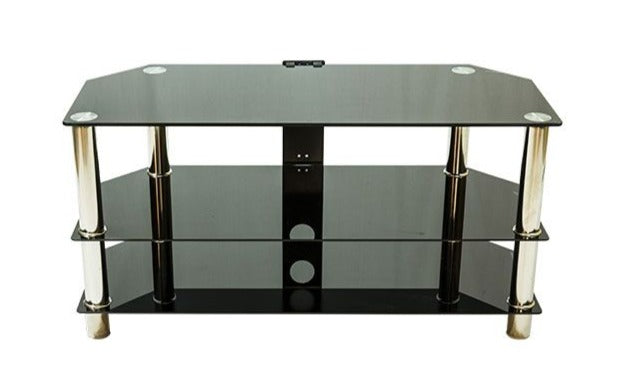 Black Glass TV Stand