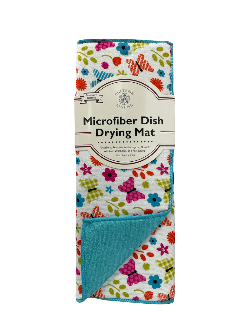 Printed Microfiber Dish Drying Mat
