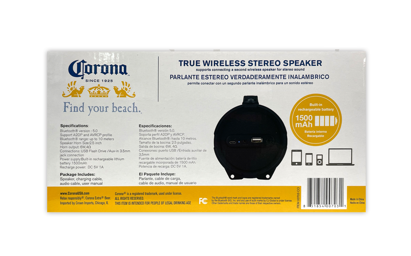 Corona Bluetooth Stereo Speaker
