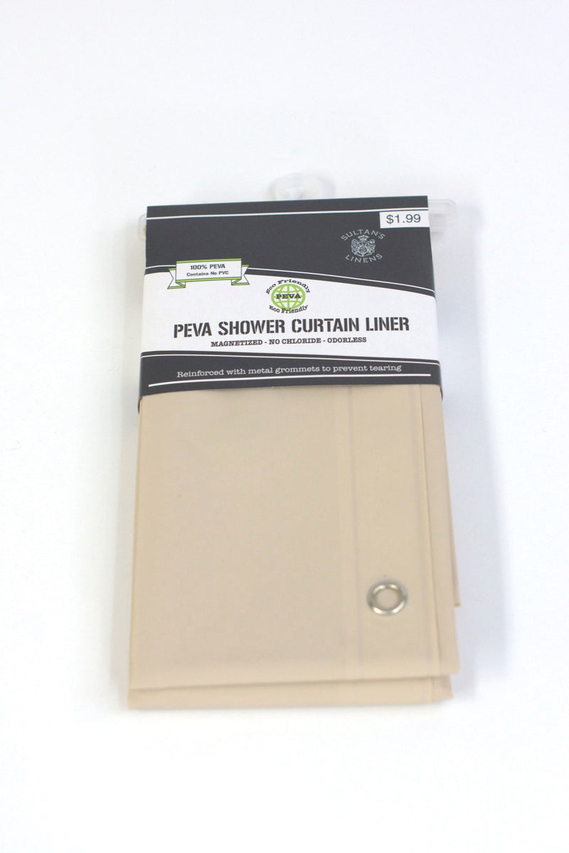 Peva Shower Curtain Liner with Magnetic Bottom Lining and Metal Grommets