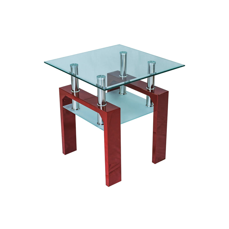 Modern Double Layer Glass Side Table