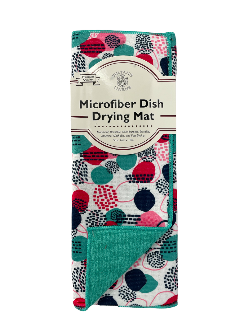 Printed Microfiber Dish Drying Mat