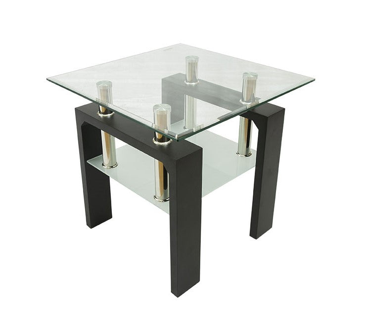 Modern Double Layer Glass Side Table