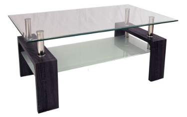 Modern Double Layer Glass Coffee Table