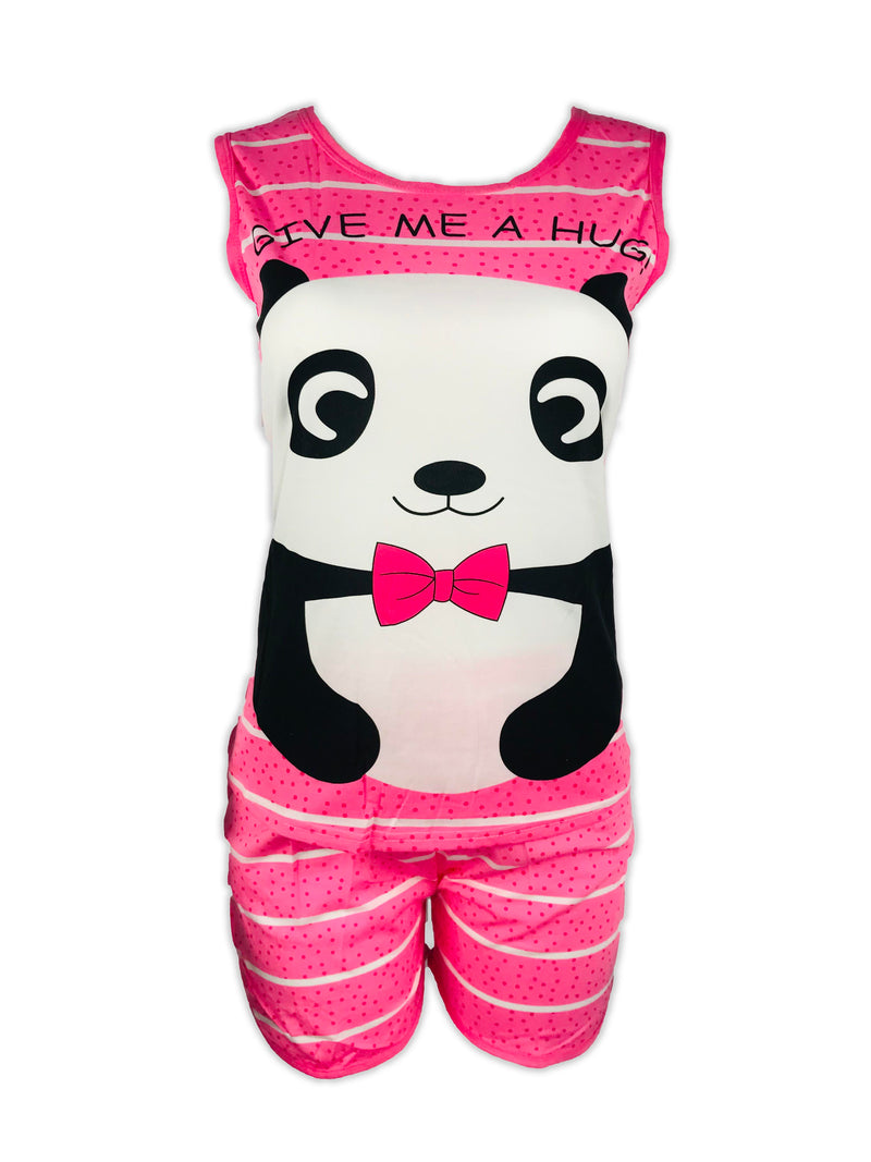 Give me a Hug Panda Cartoon Nightwear Set